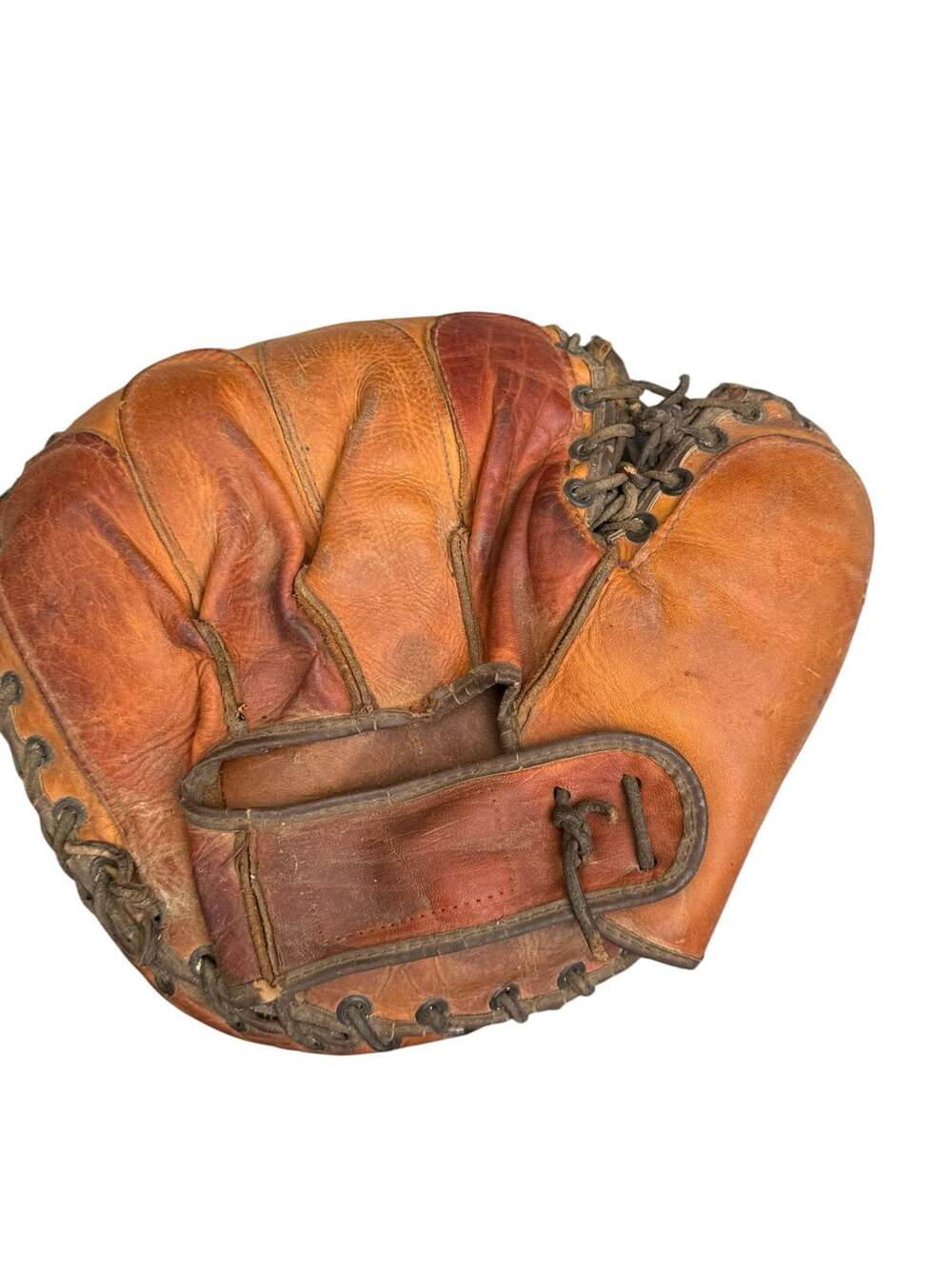 Vintage Franklin Del Crandall Model 4849 Leather Catcher's Mitt